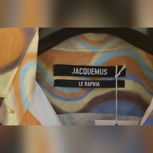 JACQUEMUS  Yellow 'La Chemise Simon' Shirt - Picture 8 of 8